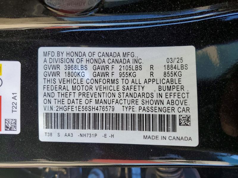 2025 Honda Civic si