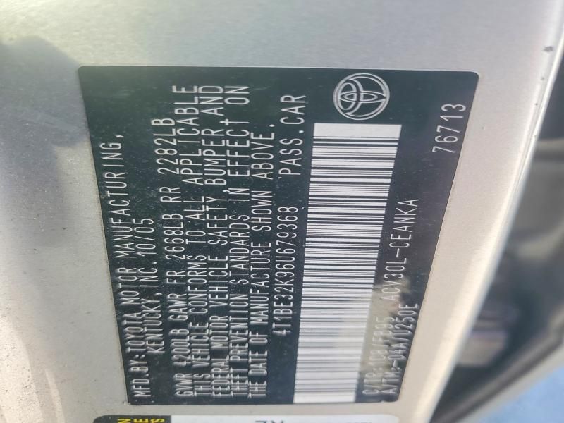 2006 Toyota Camry le