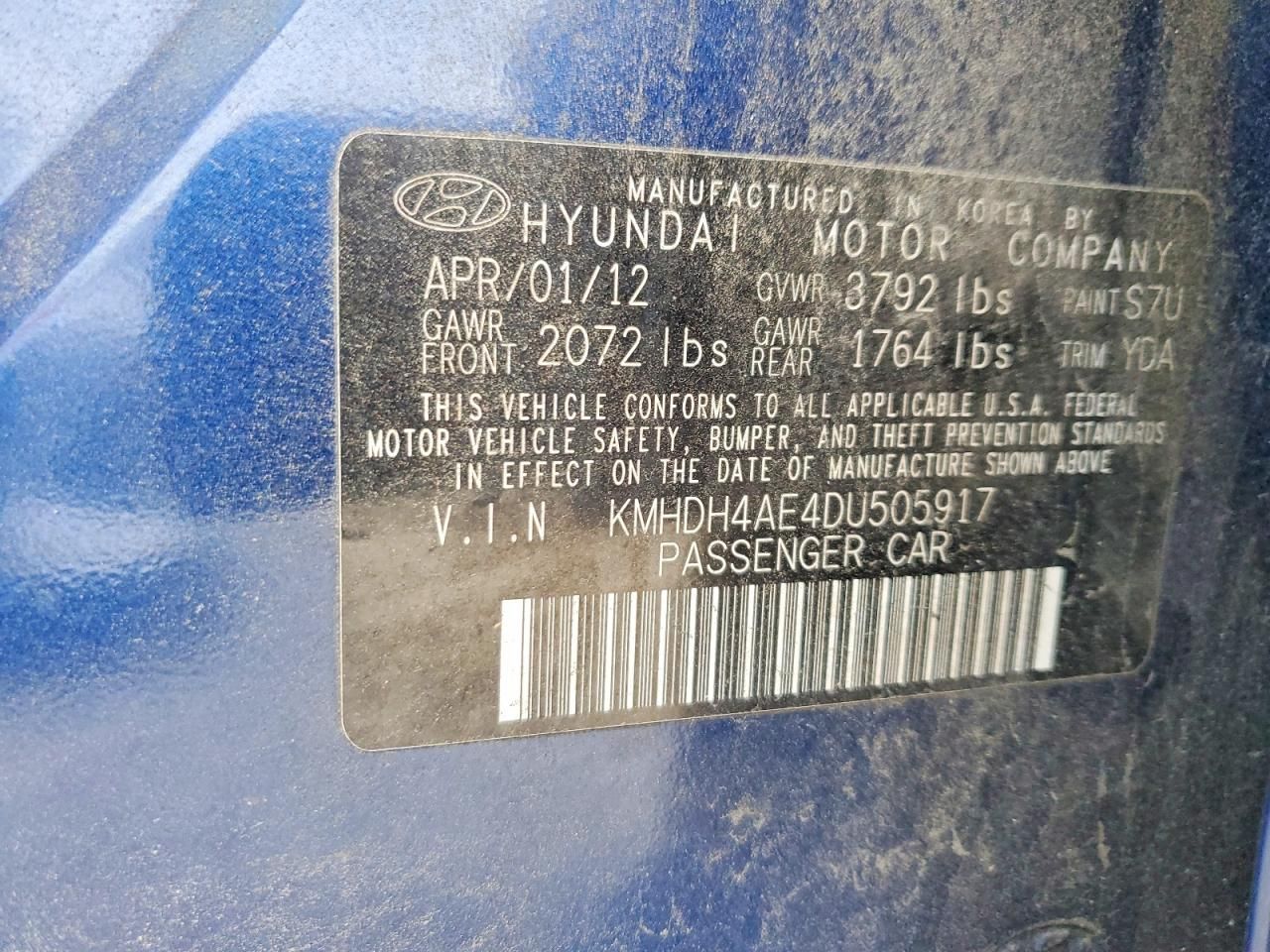 2013 Hyundai Elantra gls