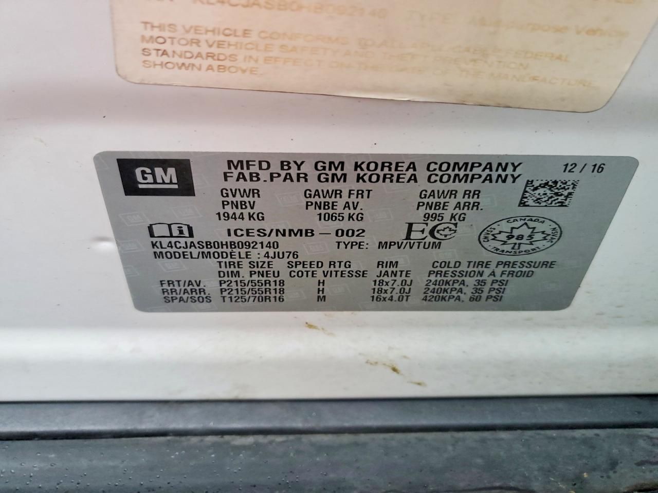 2017 Buick Encore Preferred