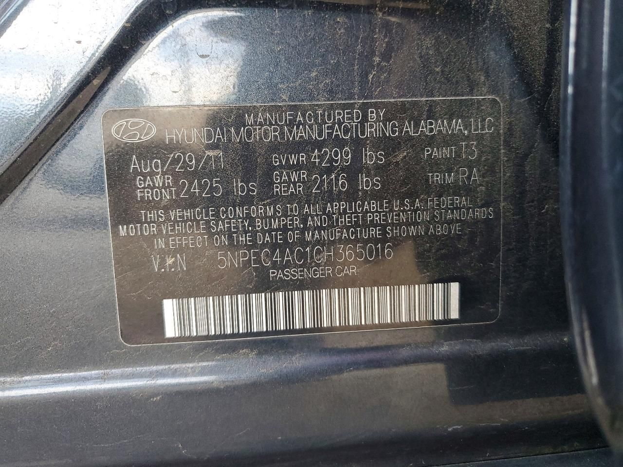 2012 Hyundai Sonata se