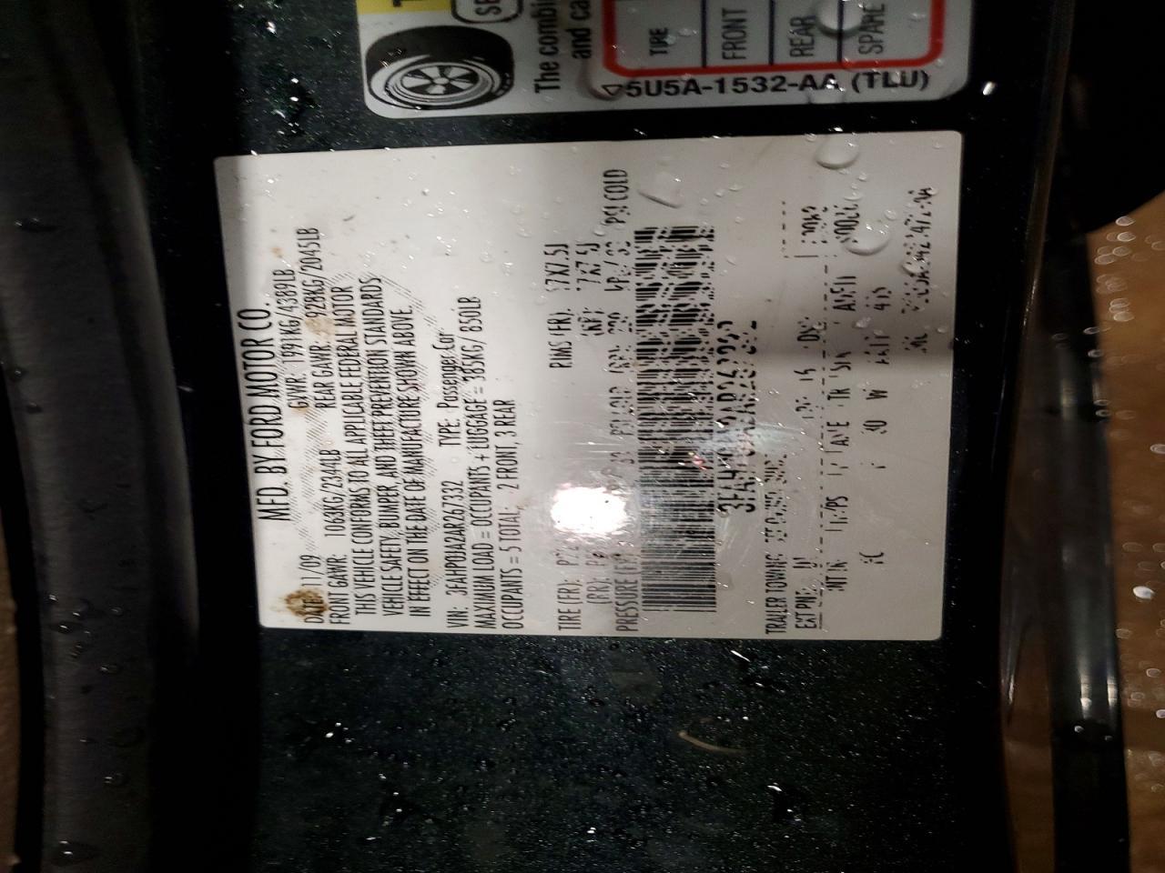 2010 Ford Fusion sel