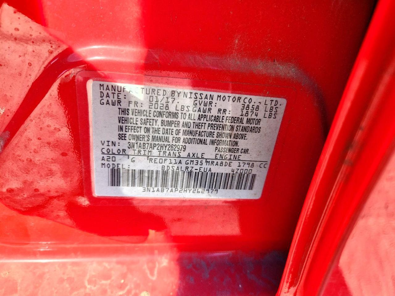 2017 Nissan Sentra sr