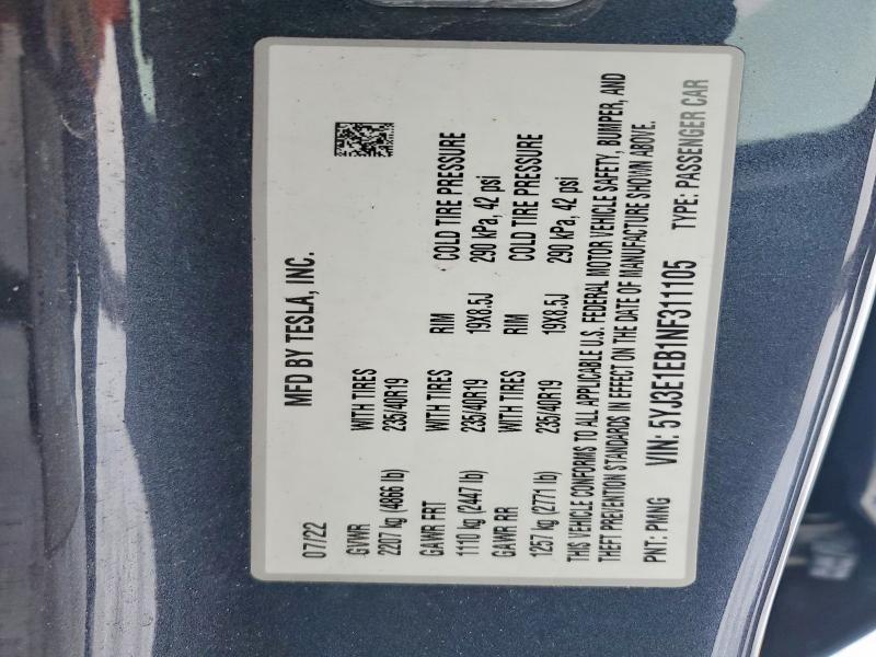 2022 Tesla Model 3