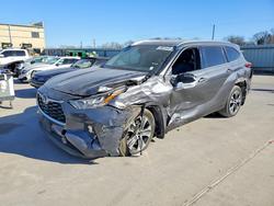 Toyota Highlander salvage cars for sale: 2020 Toyota Highlander Hybrid xle