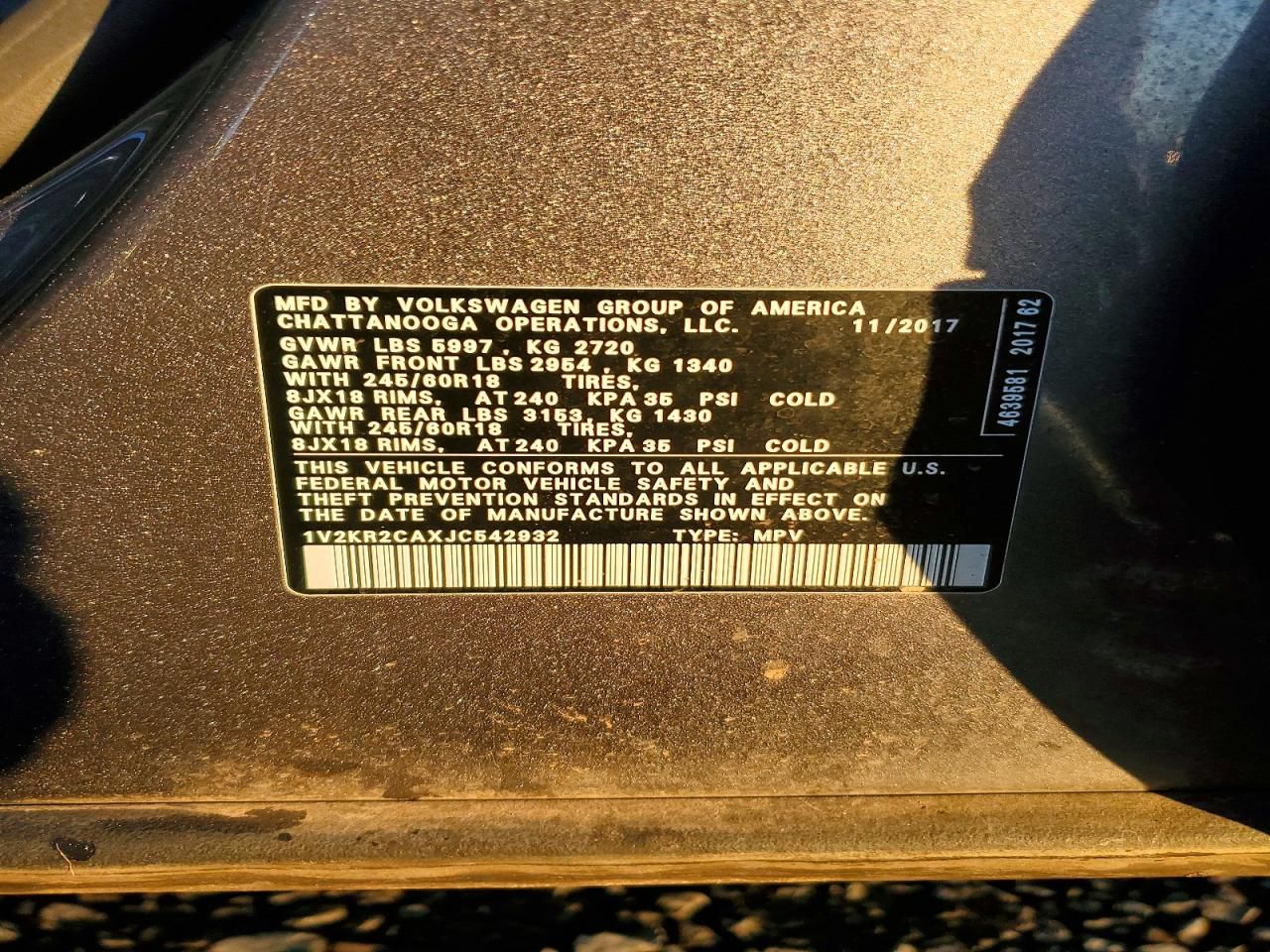 2018 Volkswagen Atlas se