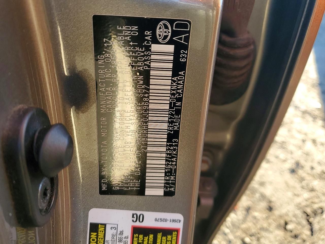 2018 Toyota Corolla le