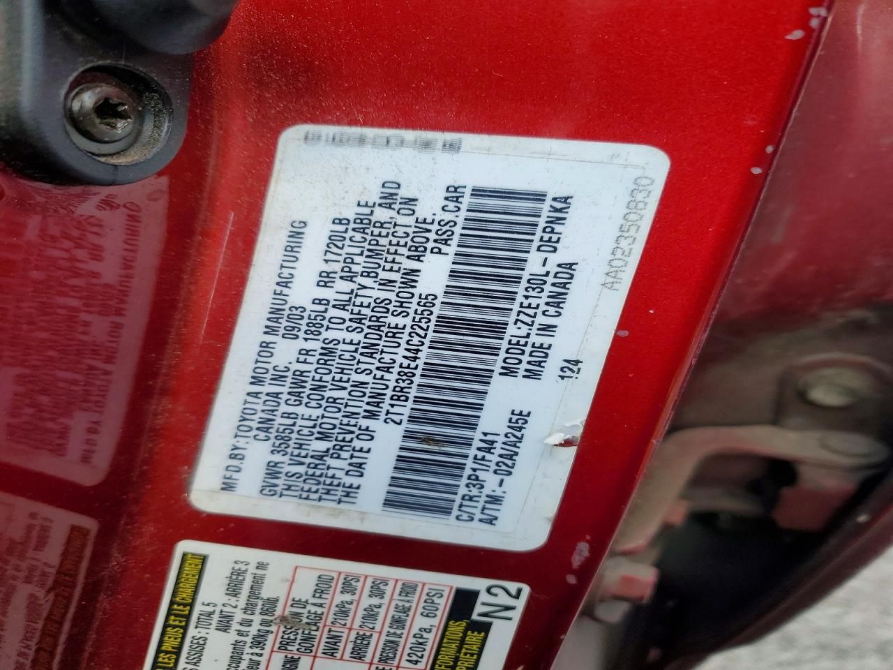 2004 Toyota Corolla ce