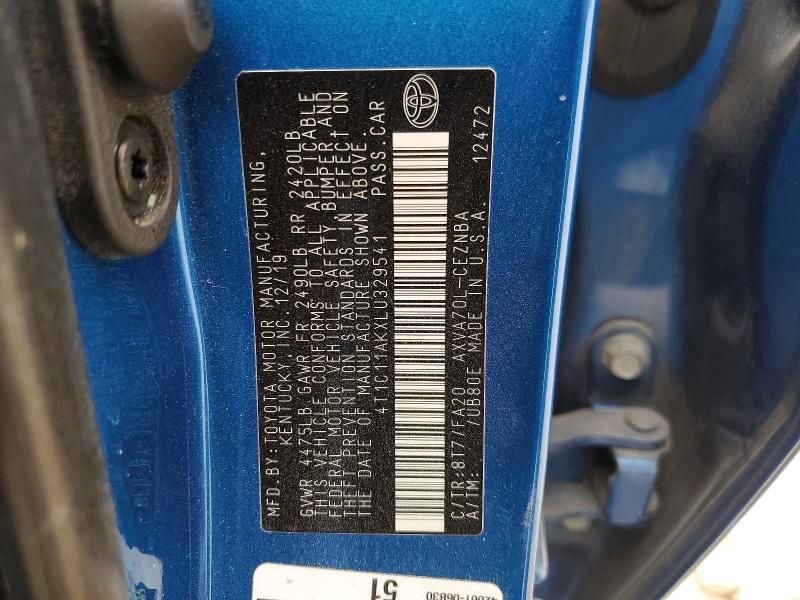 2020 Toyota Camry le