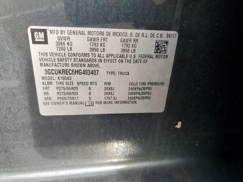 2017 Chevrolet Silverado K1500 lt