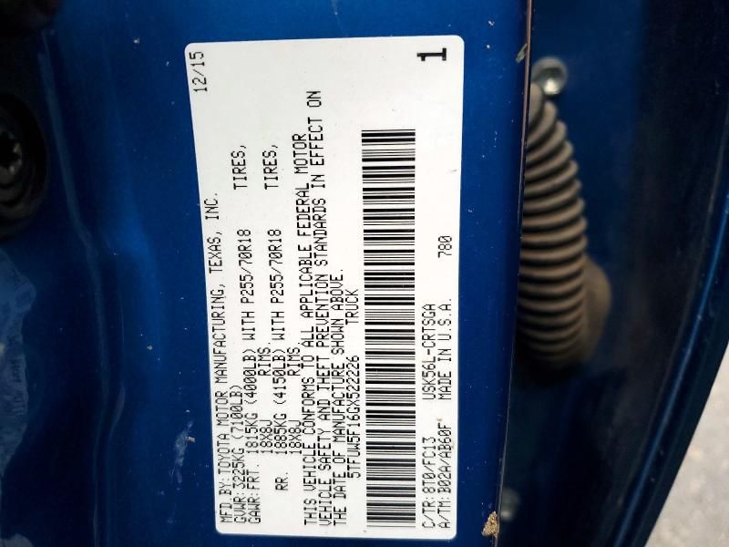 2016 Toyota Tundra Double cab sr