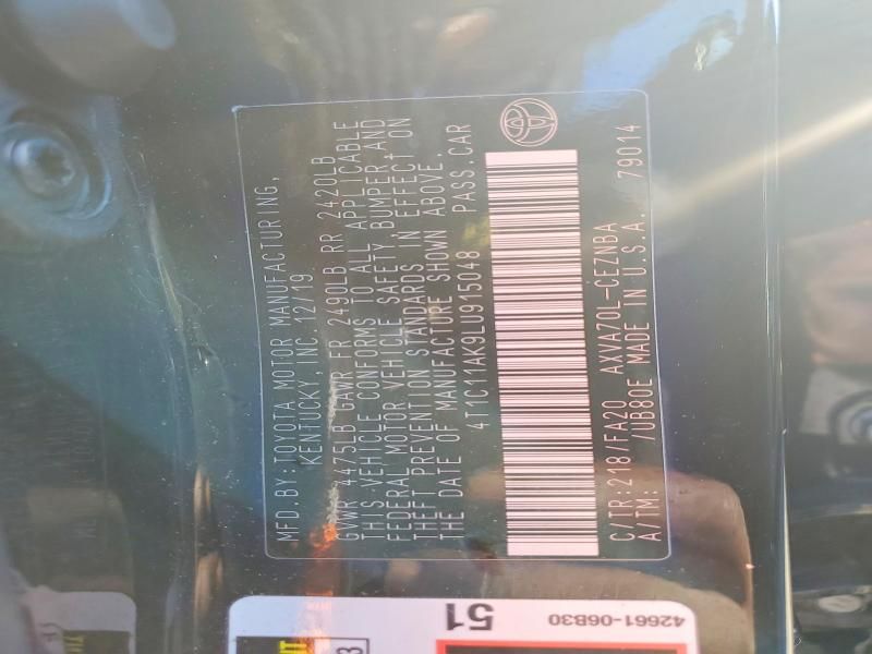 2020 Toyota Camry le