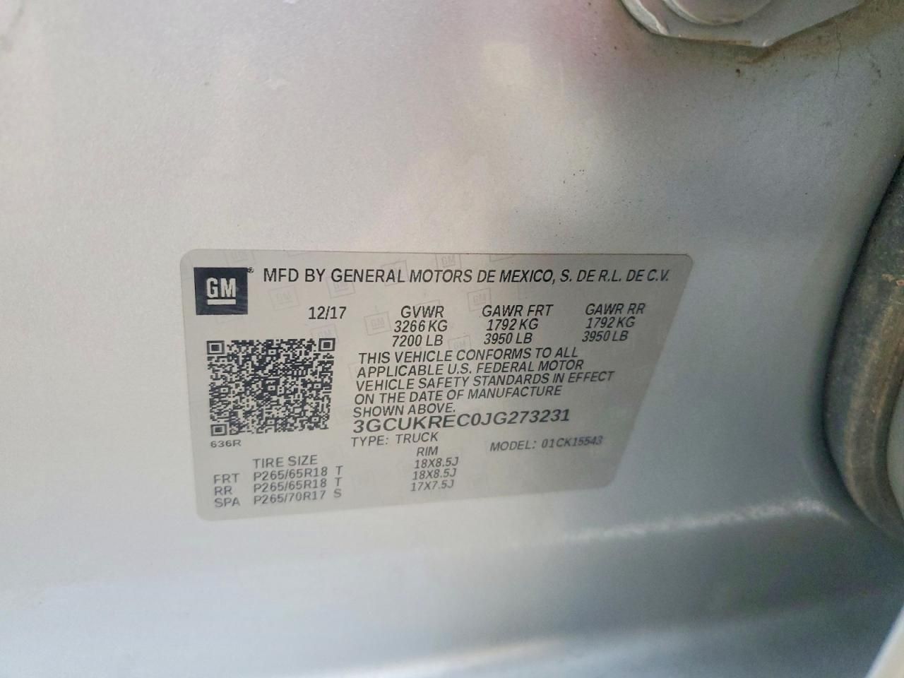 2018 Chevrolet Silverado K1500 lt