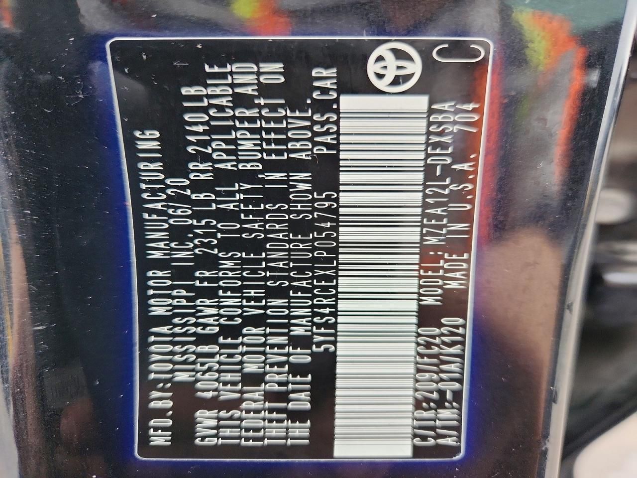 2020 Toyota Corolla se