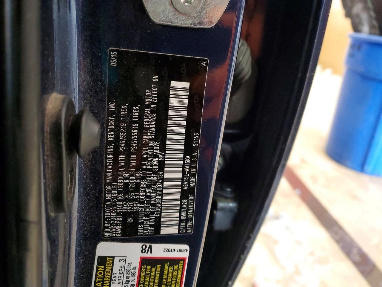 2015 Toyota Venza le