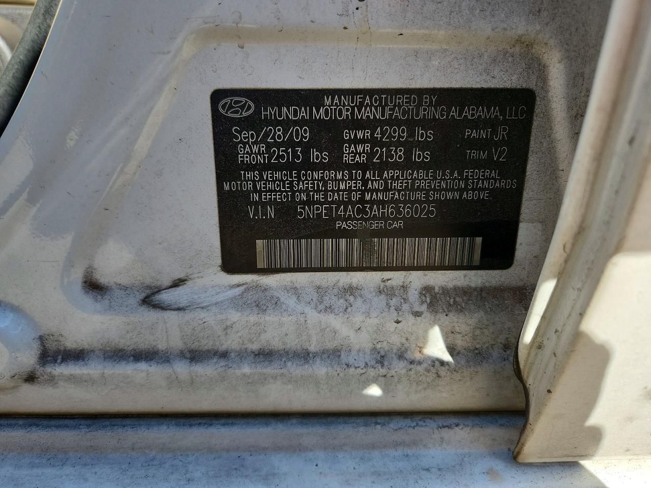 2010 Hyundai Sonata gls