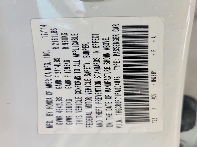 2015 Honda Accord Touring Hybrid