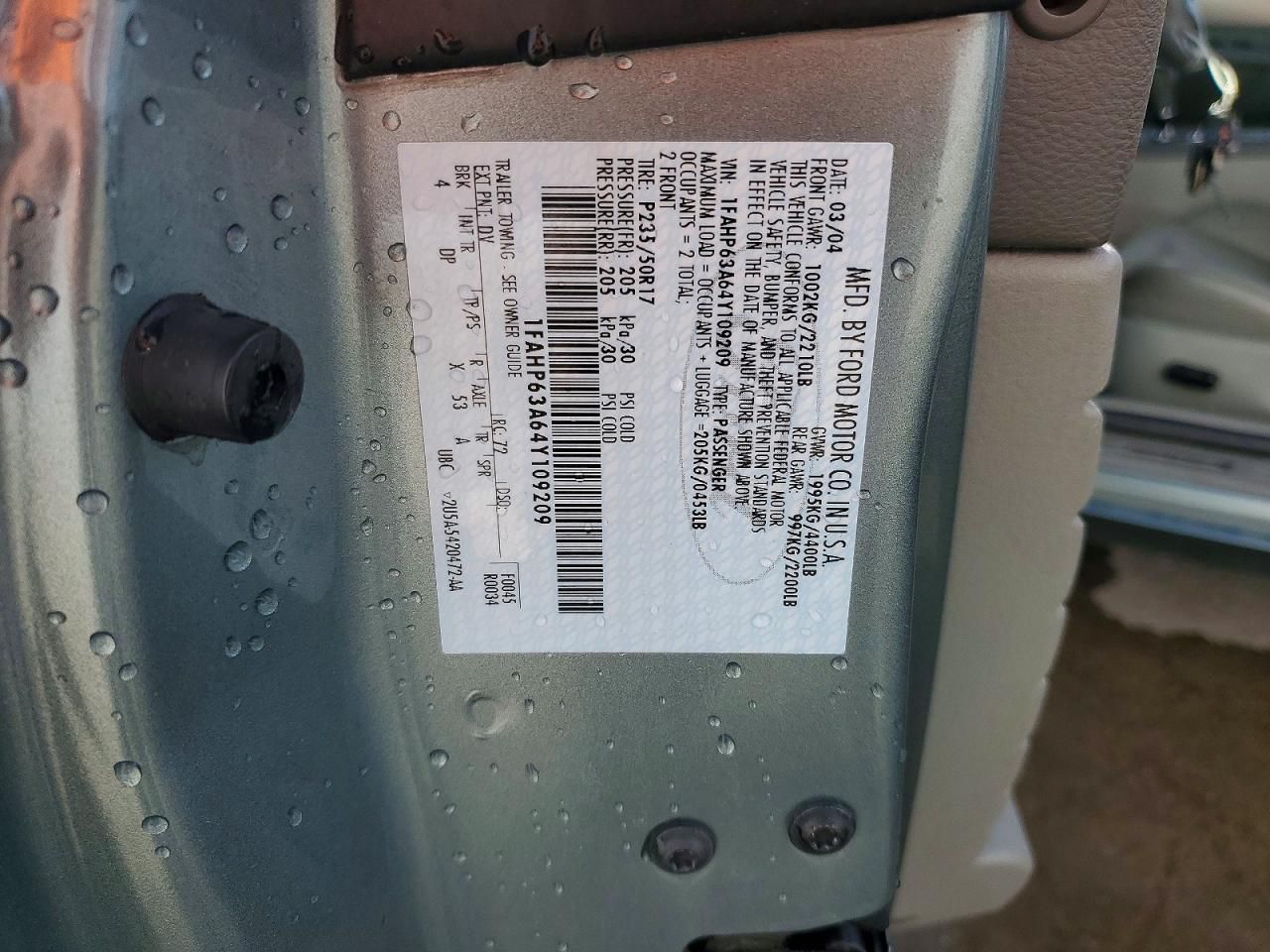 2004 Ford Thunderbird Pacific Coast