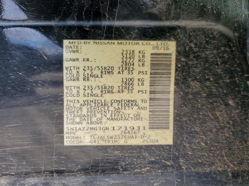 2016 Nissan Murano s