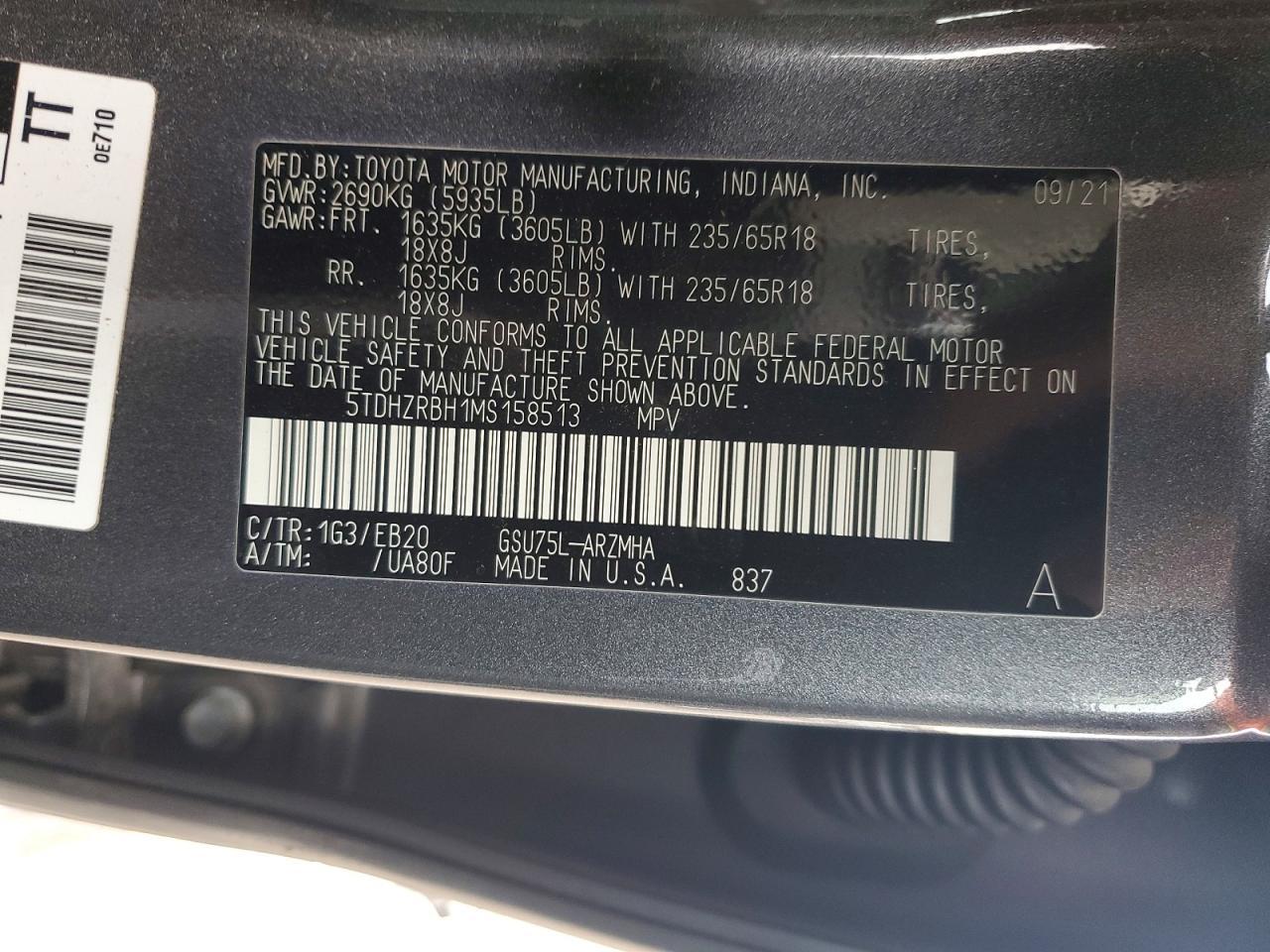 2021 Toyota Highlander xle