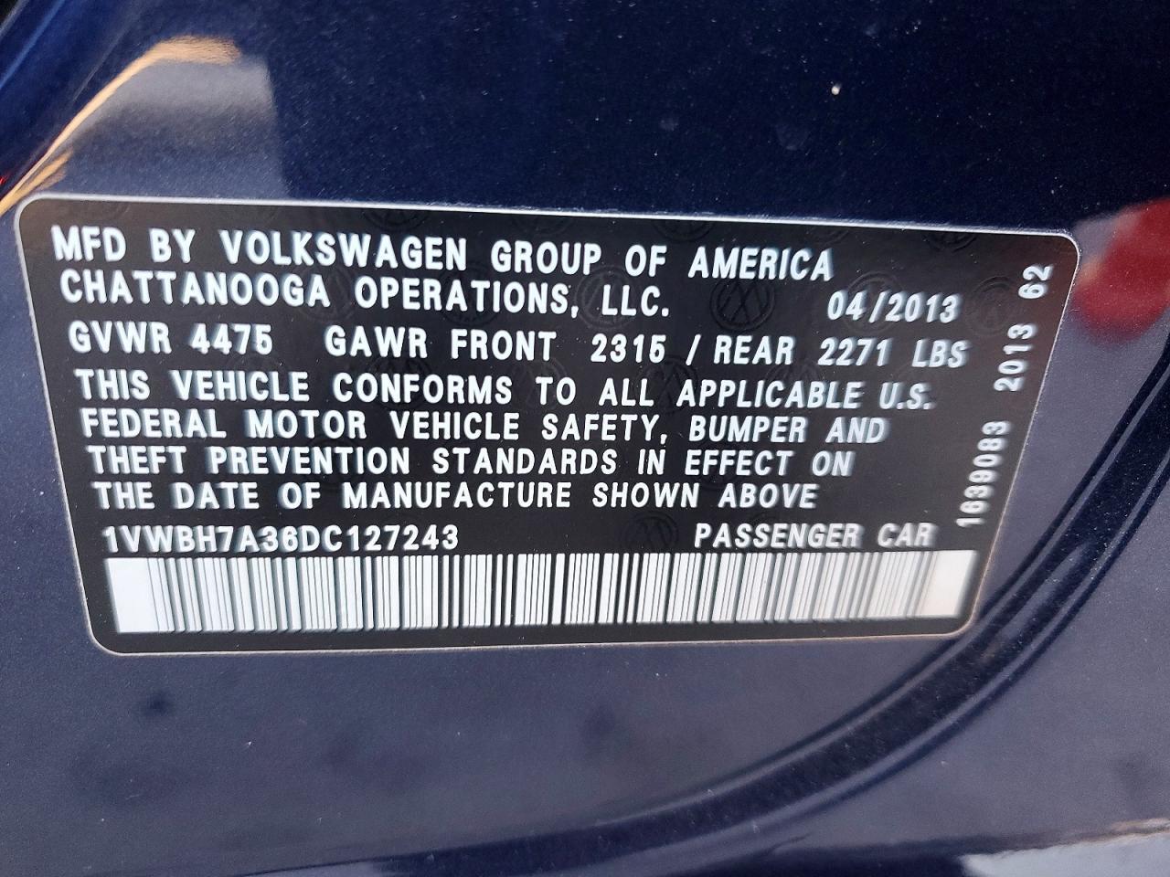 2013 Volkswagen Passat se
