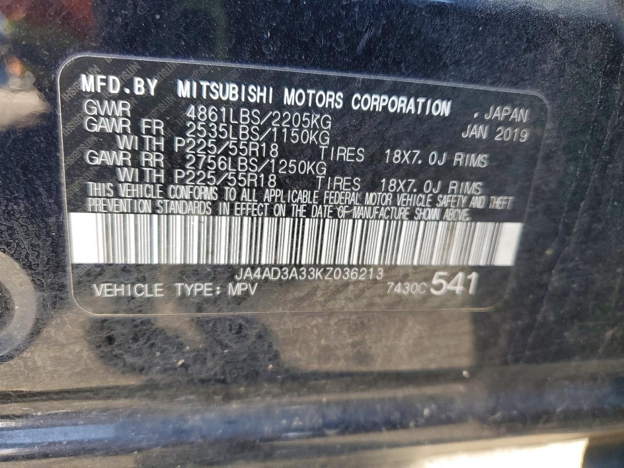 2019 Mitsubishi Outlander se