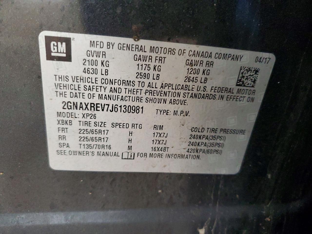 2018 Chevrolet Equinox ls