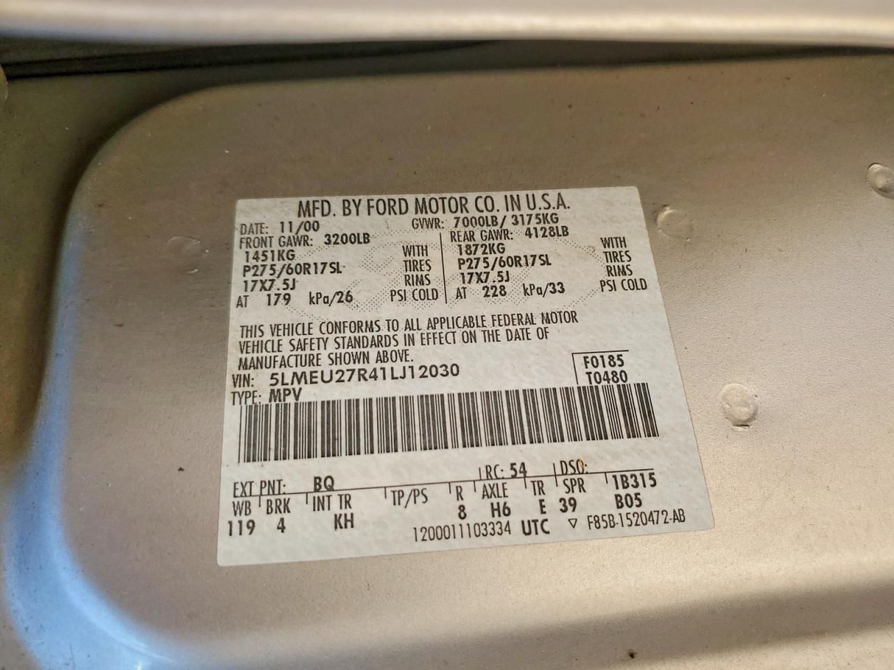 2001 Lincoln Navigator