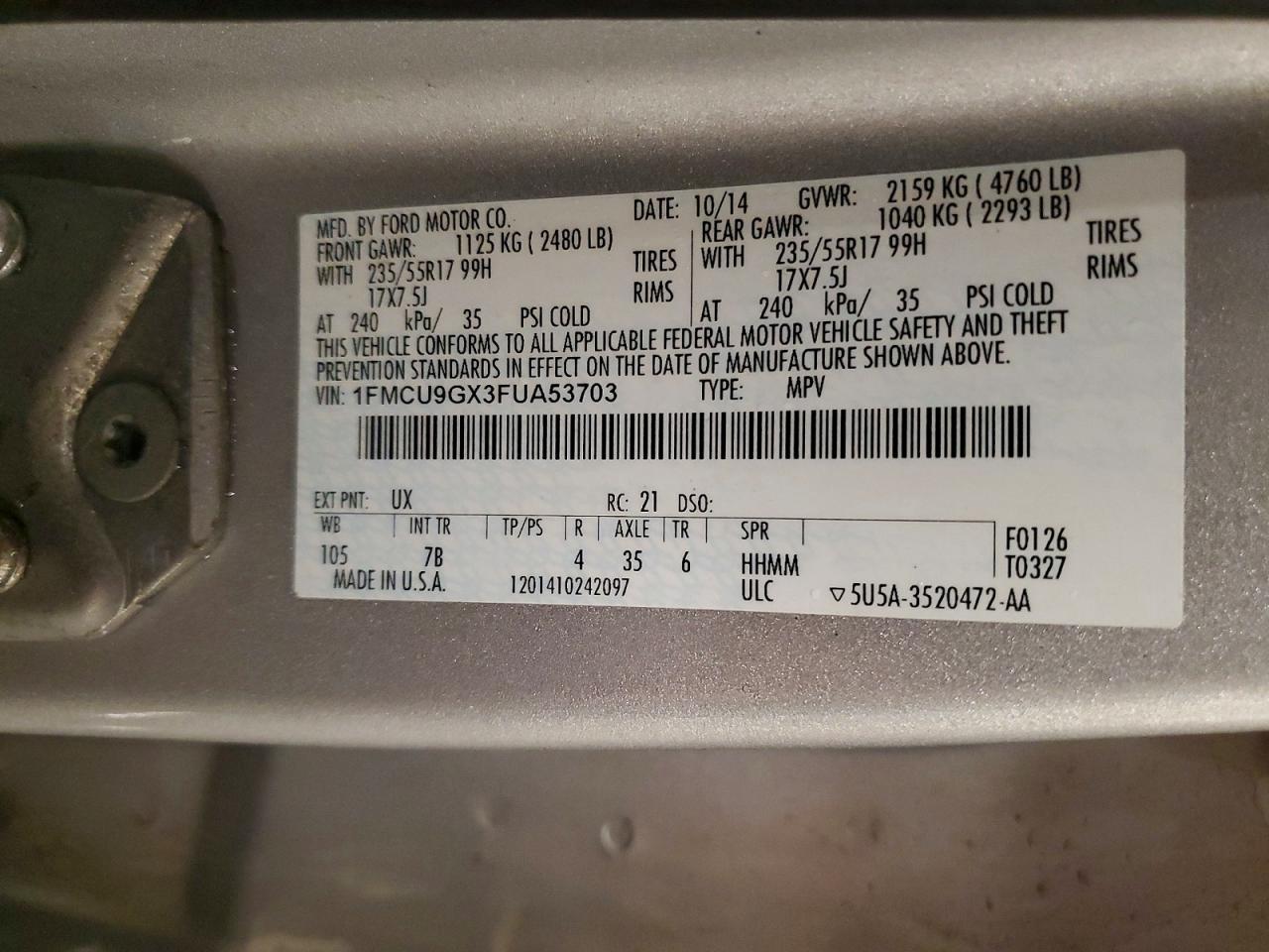 2015 Ford Escape se