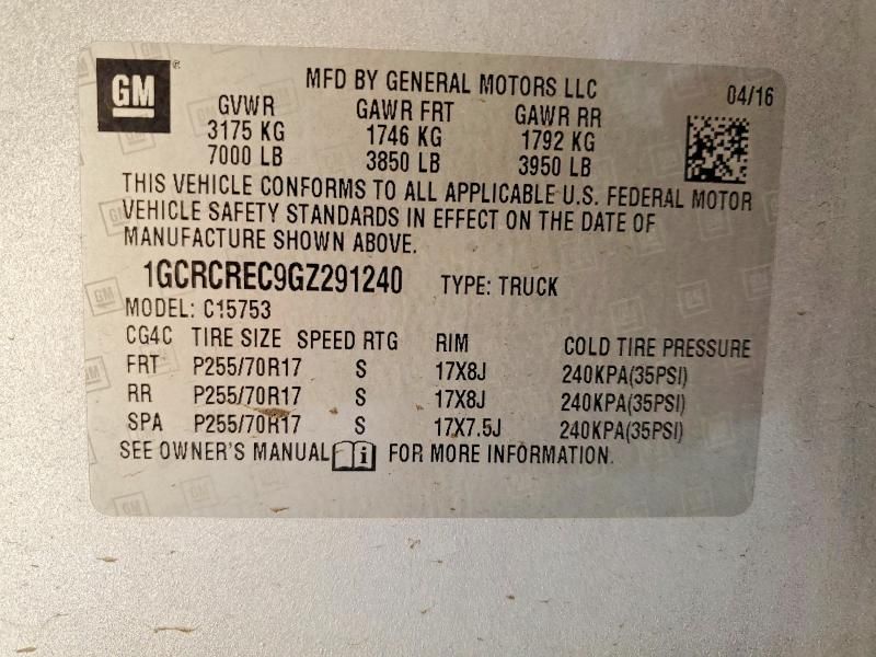 2016 Chevrolet Silverado C1500 LT