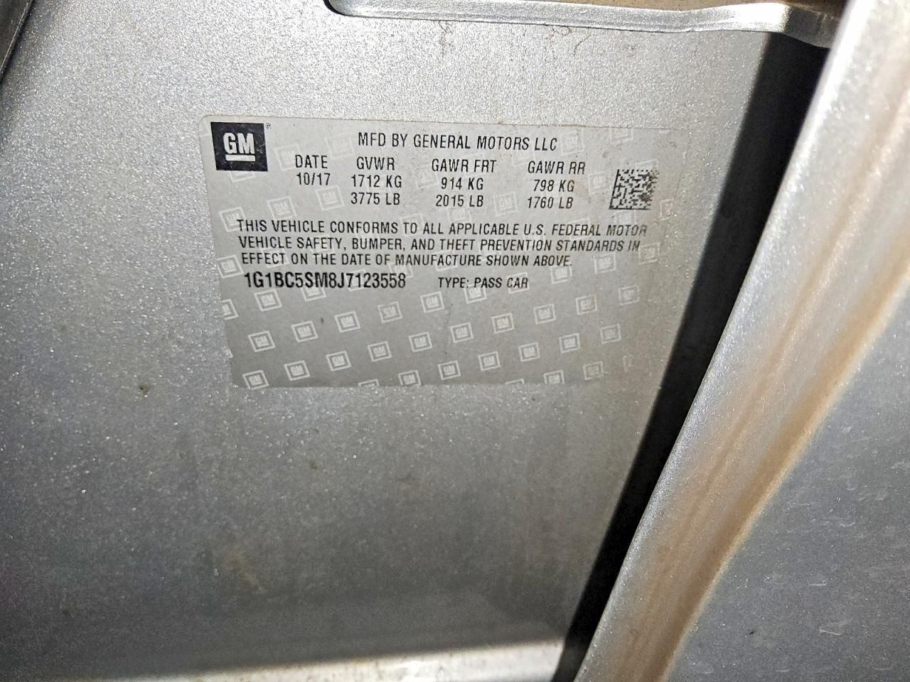 2018 Chevrolet Cruze ls