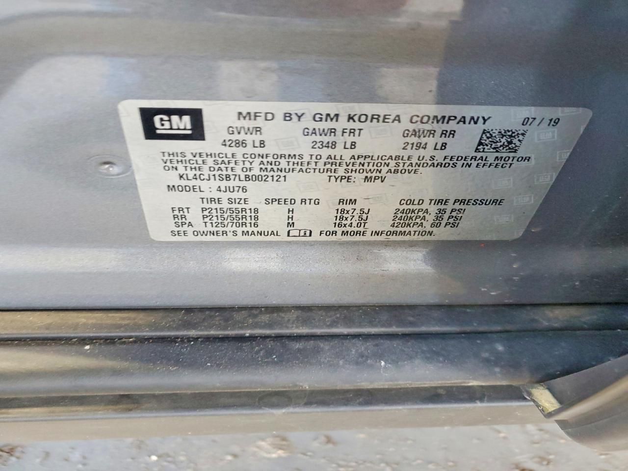 2020 Buick Encore Sport Touring