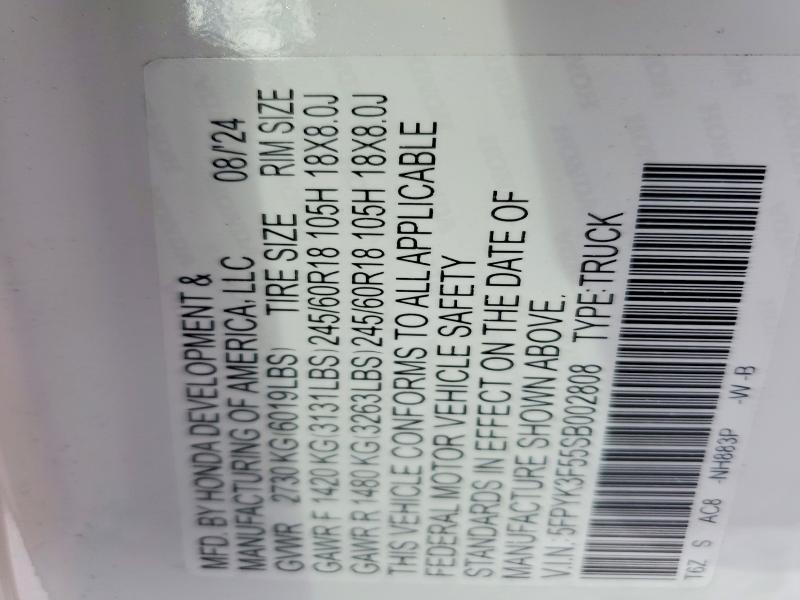 2025 Honda Ridgeline RTL