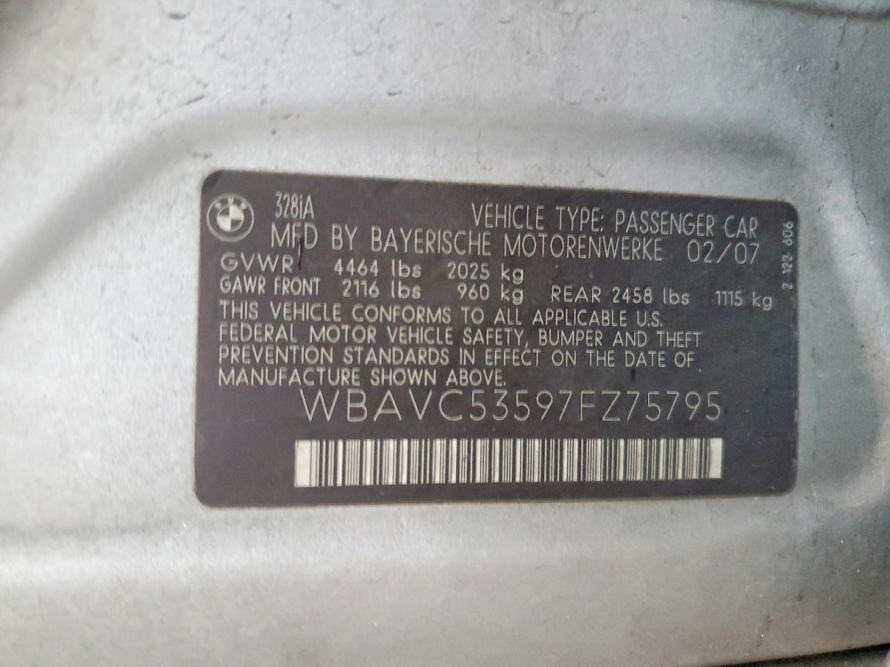 2007 BMW 328 i Sulev