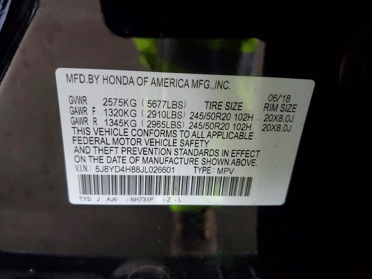 2018 Acura Mdx Advance