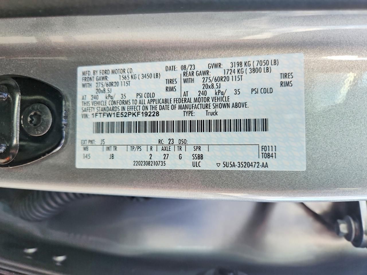 2023 Ford F150 Supercrew