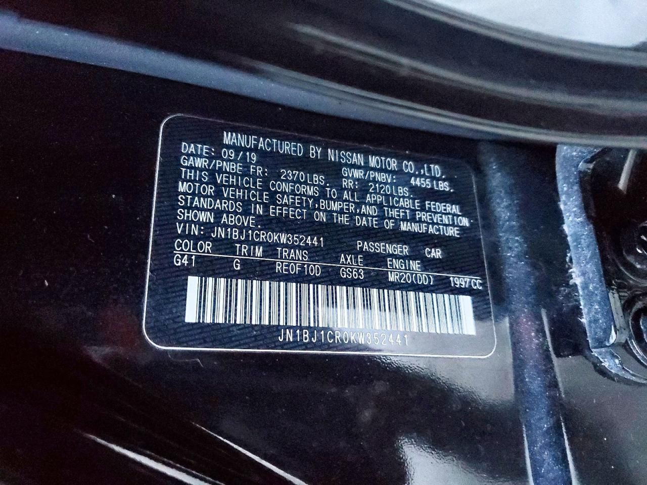 2019 Nissan Rogue Sport s