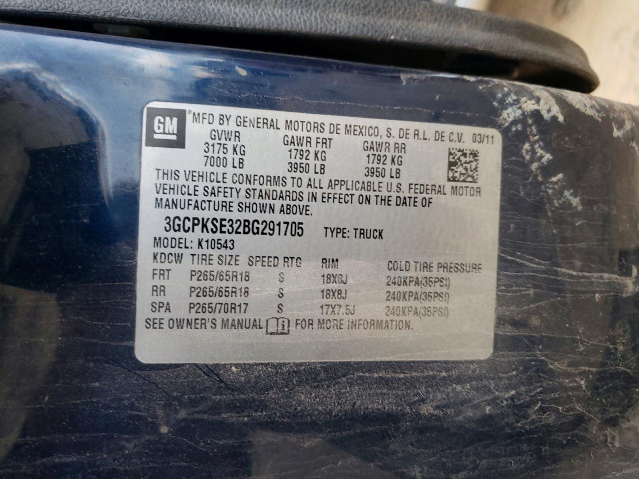 2011 Chevrolet Silverado K1500 LT