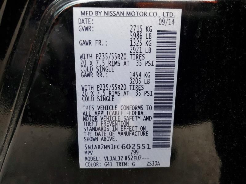 2015 Nissan Pathfinder s