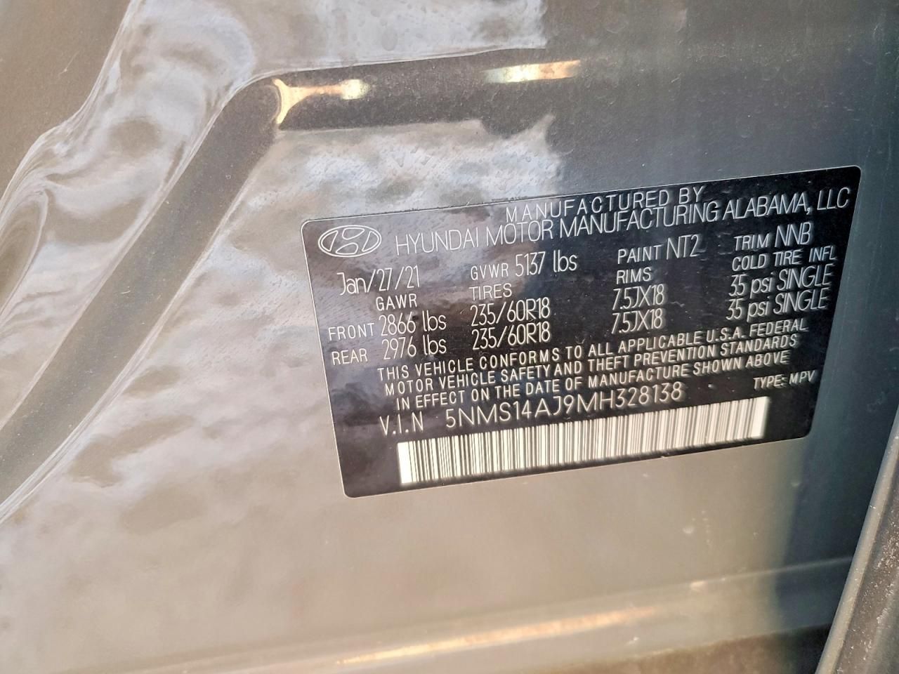 2021 Hyundai Santa fe se