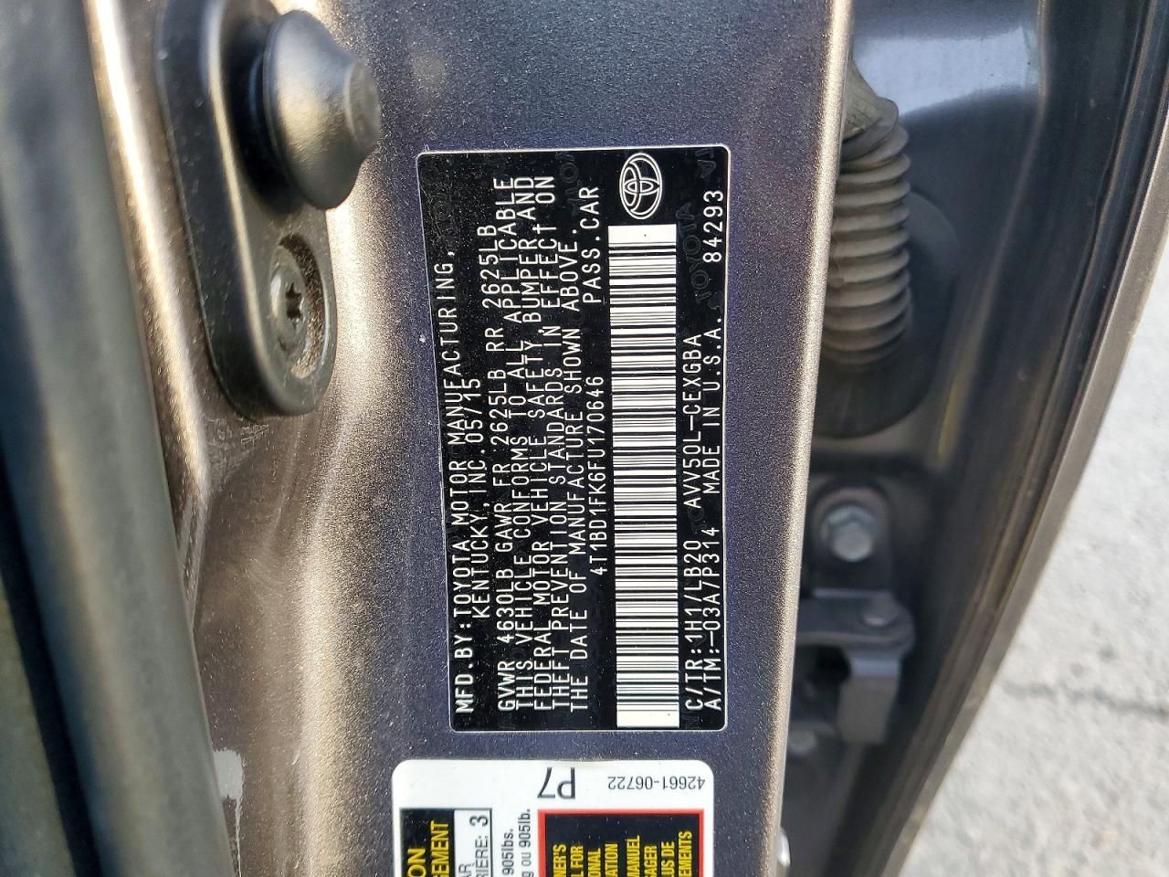 2015 Toyota Camry Hybrid