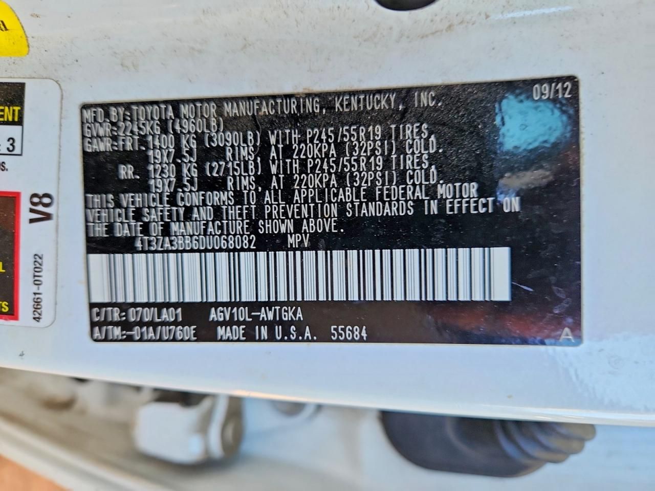 2013 Toyota Venza le