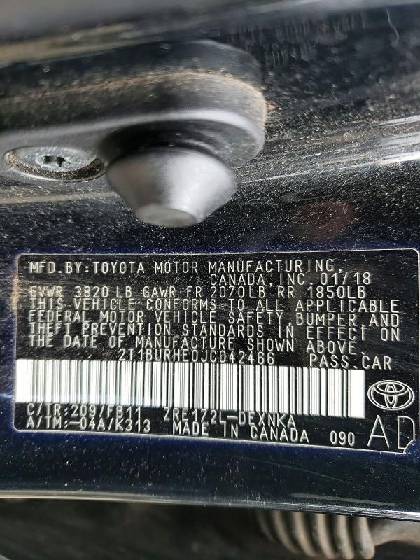 2018 Toyota Corolla l