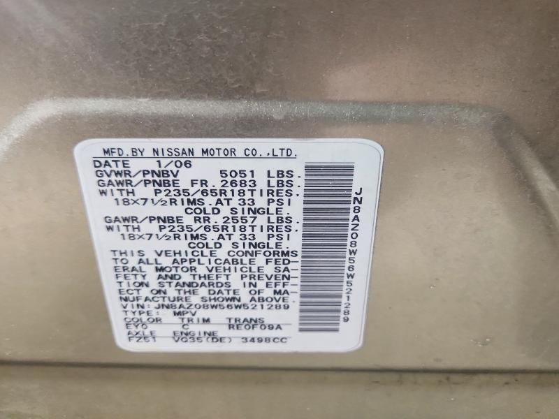 2006 Nissan Murano sl