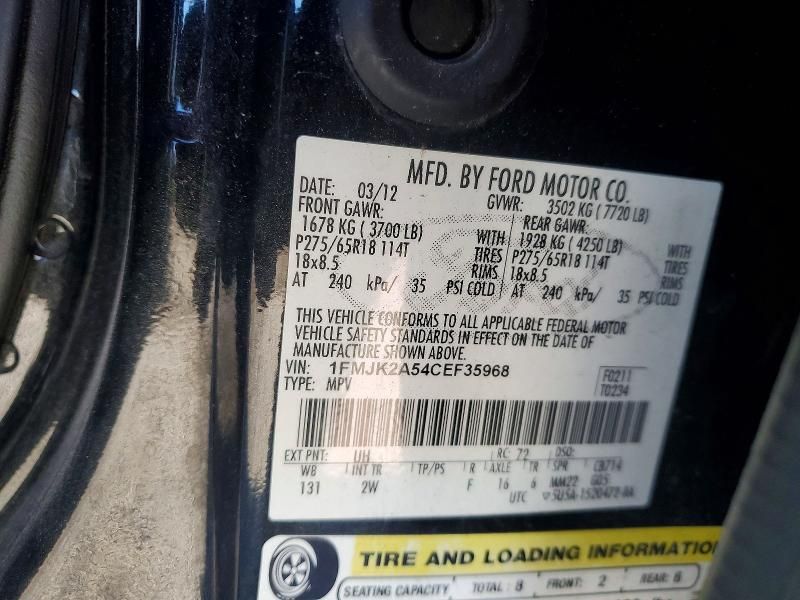 2012 Ford Expedition el Limited