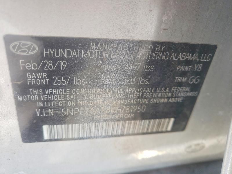 2019 Hyundai Sonata se