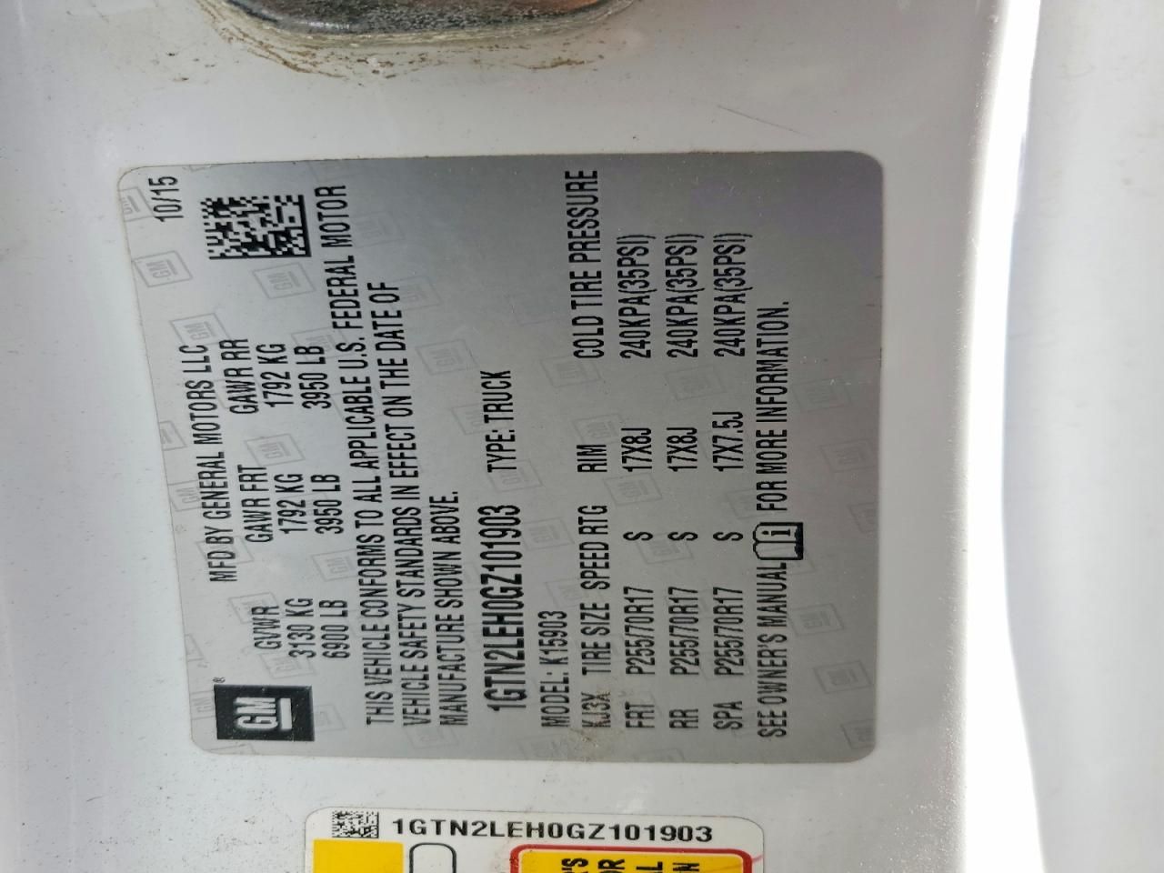 2016 GMC Sierra K1500