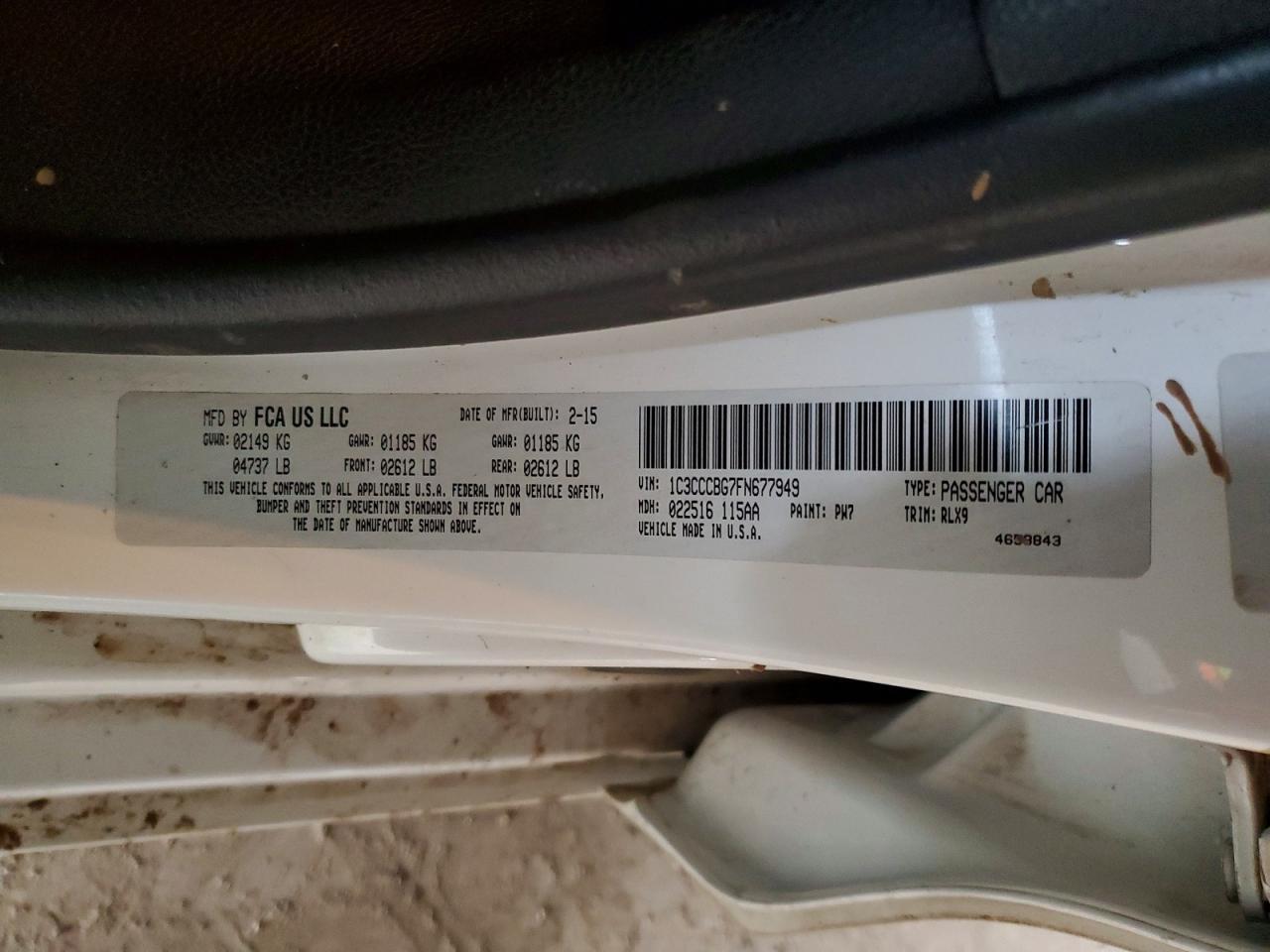 2015 Chrysler 200 s