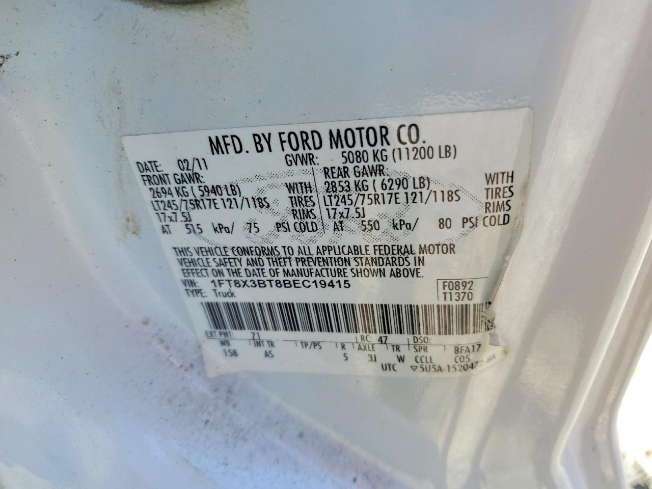 2011 Ford F350 Super Duty