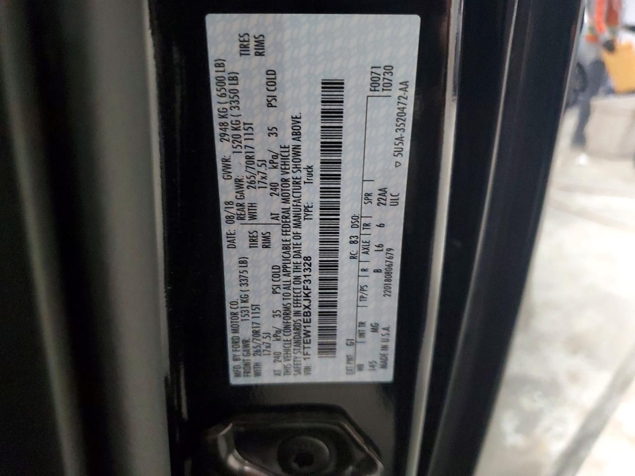 2018 Ford F150 Supercrew